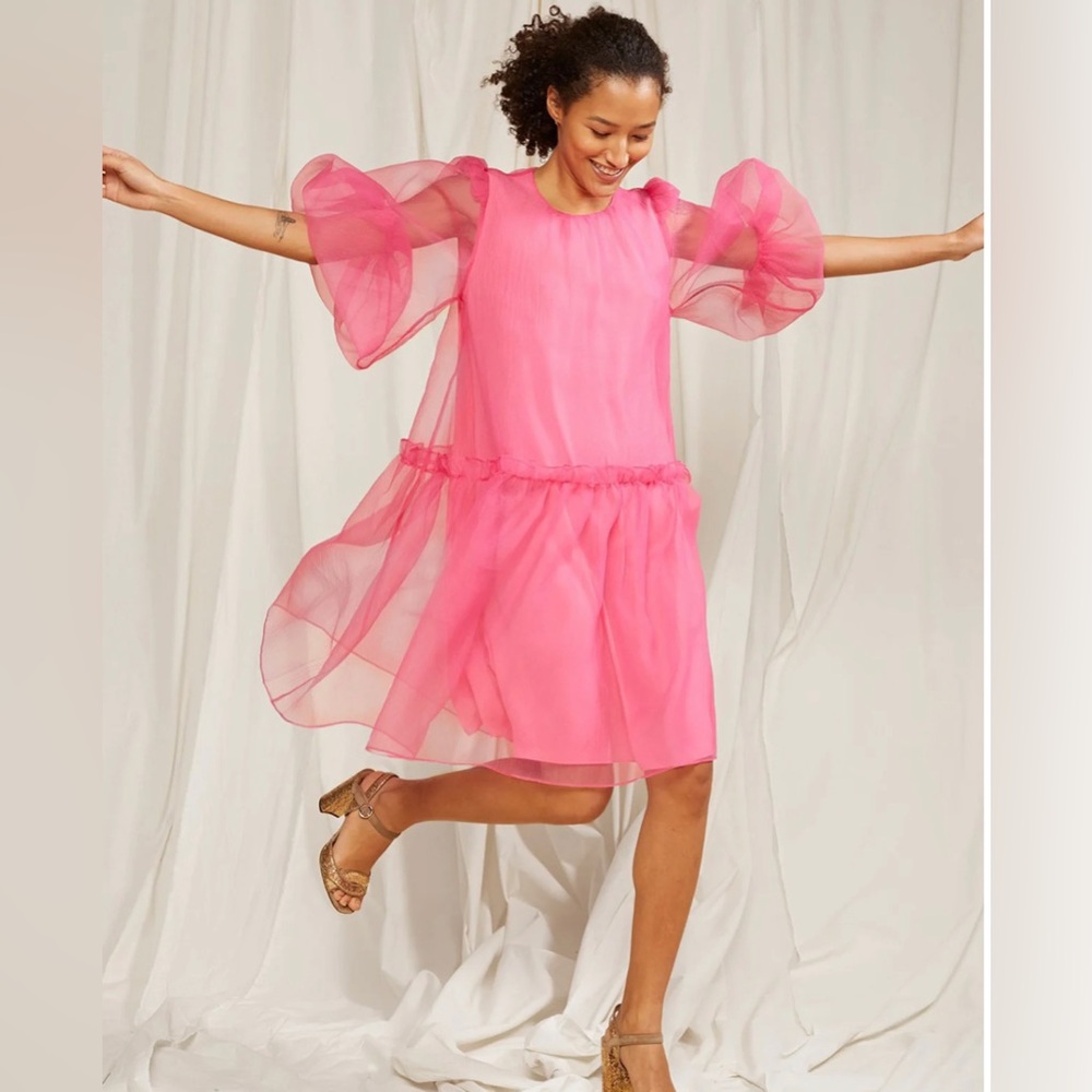 Cynthia Rowley Tullulah pink dress size L